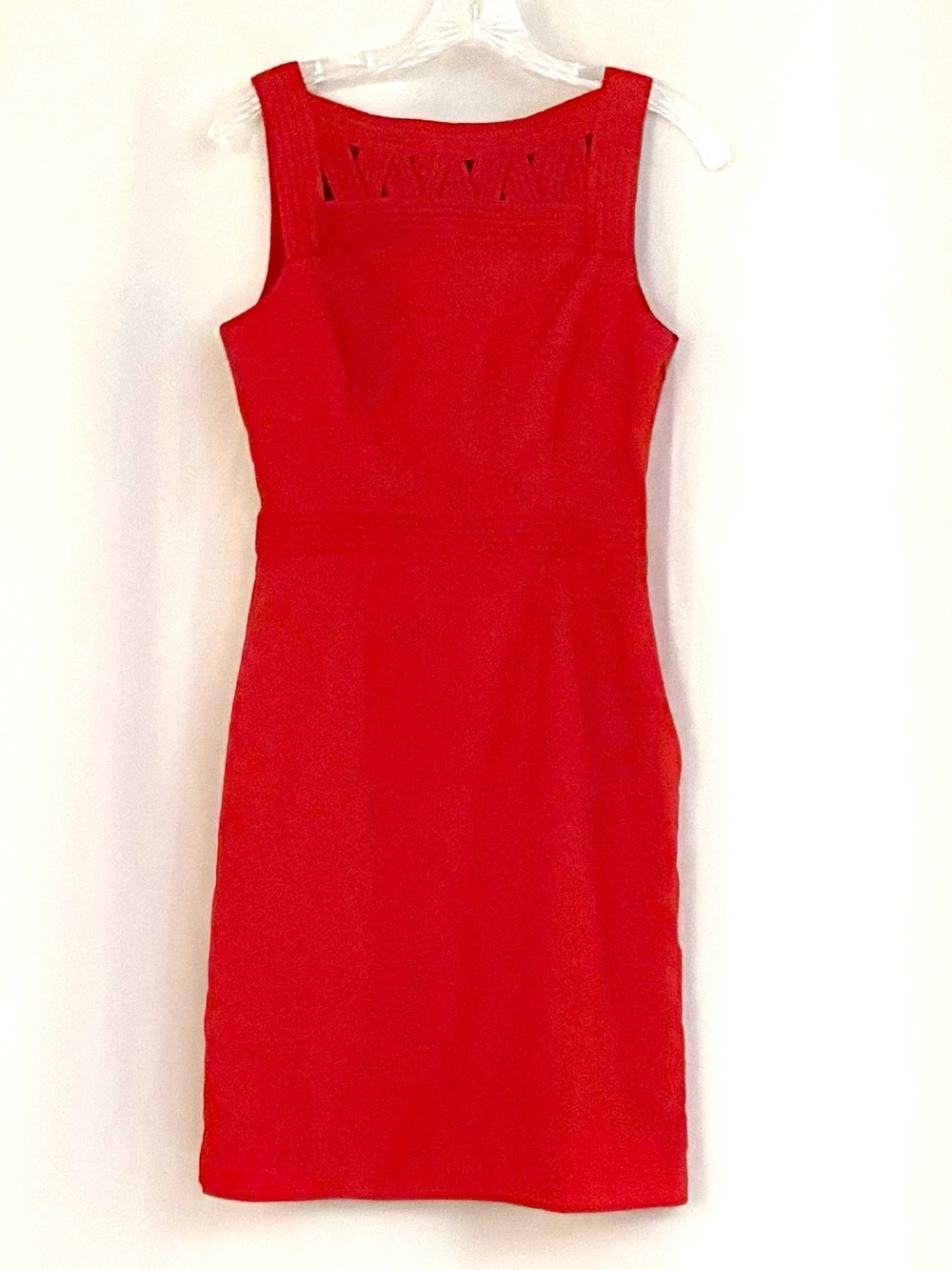 Banana Republic Classic Red Sleeveless Sheath Dress